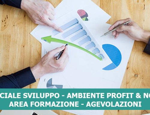 COMMERCIALE SVILUPPO – AMBIENTE PROFIT & NO PROFIT AREA FORMAZIONE – AGEVOLAZIONE